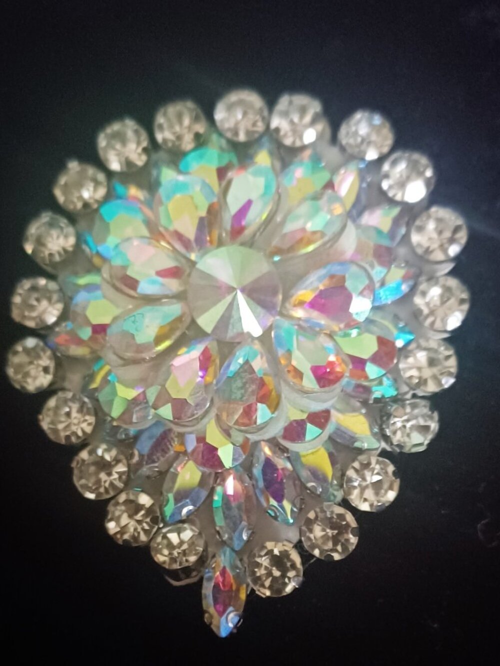 Gorgeous Aurora Borealis Rhinestone Brooch